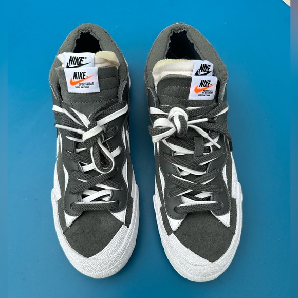 Nike Men’s Blazer Low sacai Iron Gray - size 9 - Picture 8 of 8